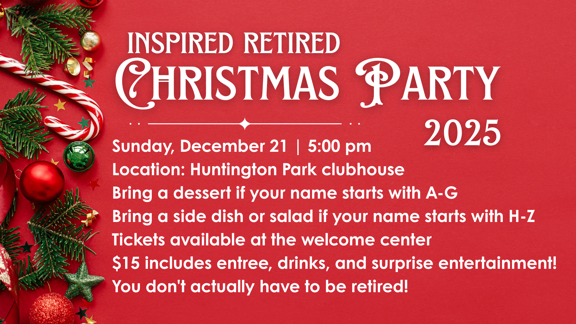Inspired Retired Christmas Party